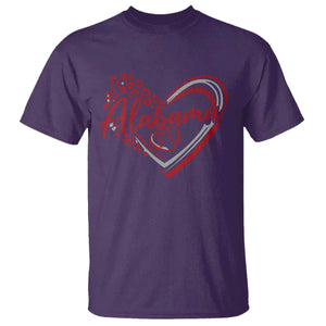 Alabama Fan T Shirt Bama Baseball Leopard Heart Graphic Game Day TS10 Purple Print Your Wear