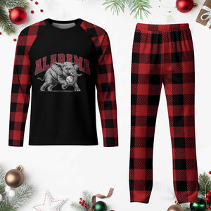 Alabama Fan Plaid Pajama Set Baseball Bama Mascot Game Day TS10 Buffalo Plaid Print Your Wear