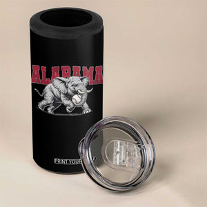 Alabama Fan 4 in 1 Can Cooler Tumbler Baseball Bama Mascot Game Day TS10 Print Your Wear