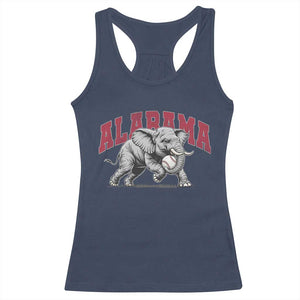 Alabama Fan Racerback Tank Top Baseball Bama Mascot Game Day TS10 Navy Print Your Wear