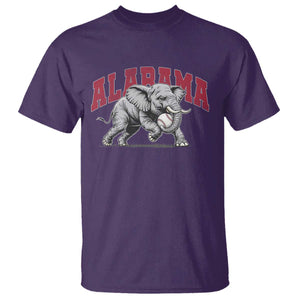 Alabama Fan T Shirt Baseball Bama Mascot Game Day TS10 Purple Print Your Wear