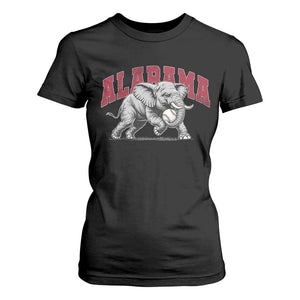 Alabama Fan T Shirt For Women Baseball Bama Mascot Game Day TS10 Black Print Your Wear