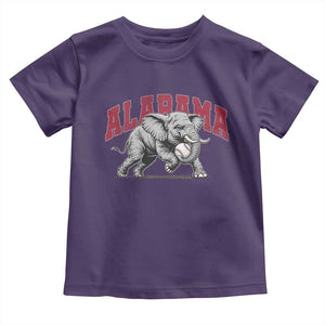 Alabama Fan Toddler T Shirt Baseball Bama Mascot Game Day TS10 Purple Print Your Wear