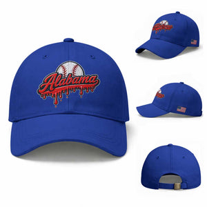Alabama Baseball Baseball Cap Bama Sports Team Game Day TS10 Baseball Cap Universal Fit Royal Blue Print Your Wear