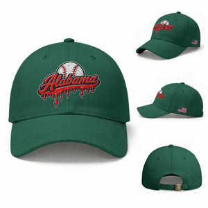 Alabama Baseball Baseball Cap Bama Sports Team Game Day TS10 Baseball Cap Universal Fit Irish Green Print Your Wear