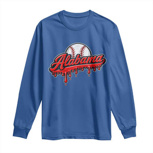 Alabama Baseball Long Sleeve Shirt Bama Sports Team Game Day TS10 Royal Blue Print Your Wear