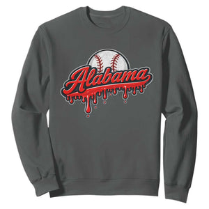 Alabama Baseball Sweatshirt Bama Sports Team Game Day TS10 Dark Heather Print Your Wear