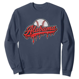 Alabama Baseball Sweatshirt Bama Sports Team Game Day TS10 Navy Print Your Wear