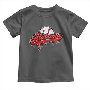 Alabama Baseball Toddler T Shirt Bama Sports Team Game Day TS10 Dark Heather Print Your Wear