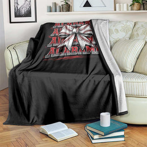 Alabama Fan Throw Blanket Vintage Bama Baseball Coquette Bow Women Girls Kids TS10 Print Your Wear