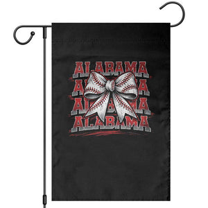 Alabama Fan Garden Flag Vintage Bama Baseball Coquette Bow Women Girls Kids TS10 Black Print Your Wear