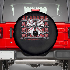 Alabama Fan Spare Tire Cover Vintage Bama Baseball Coquette Bow Women Girls Kids TS10 Black Print Your Wear