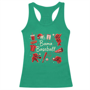 Alabama Baseball Racerback Tank Top Cute Trendy Bama Fan Game Day Doodle TS10 Irish Green Print Your Wear