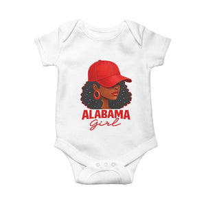 Vintage Alabama Girl Baby Onesie Bama Fan Black Women Sports Lover TS10 White Print Your Wear