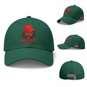 Vintage Alabama Girl Baseball Cap Bama Fan Black Women Sports Lover TS10 Baseball Cap Universal Fit Irish Green Print Your Wear