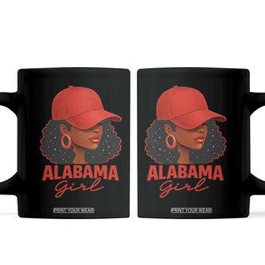 Vintage Alabama Girl Coffee Mug Bama Fan Black Women Sports Lover TS10 Black Print Your Wear