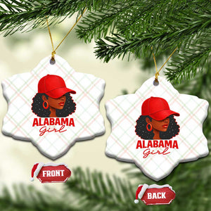 Vintage Alabama Girl Ceramic Ornament Bama Fan Black Women Sports Lover TS10 Print Your Wear