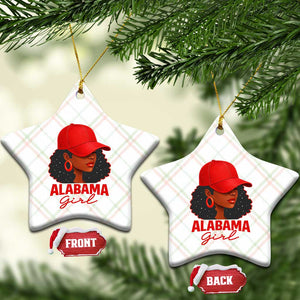 Vintage Alabama Girl Ceramic Ornament Bama Fan Black Women Sports Lover TS10 Print Your Wear