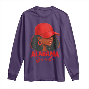Vintage Alabama Girl Long Sleeve Shirt Bama Fan Black Women Sports Lover TS10 Purple Print Your Wear