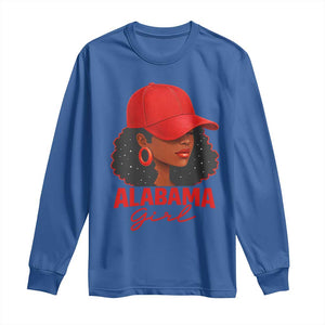 Vintage Alabama Girl Long Sleeve Shirt Bama Fan Black Women Sports Lover TS10 Royal Blue Print Your Wear
