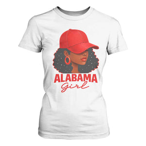 Vintage Alabama Girl T Shirt For Women Bama Fan Black Women Sports Lover TS10 White Print Your Wear