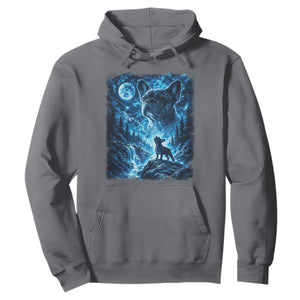 French Bulldog Howling To The Moon Hoodie Vintage Graphic Dog Lovers Silly Frenchy Bulldog Mom TS10 Charcoal Print Your Wear