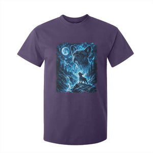 French Bulldog Howling To The Moon T Shirt For Kid Vintage Graphic Dog Lovers Silly Frenchy Bulldog Mom TS10 Purple Print Your Wear