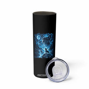 French Bulldog Howling To The Moon Skinny Tumbler Vintage Graphic Dog Lovers Silly Frenchy Bulldog Mom TS10 Print Your Wear