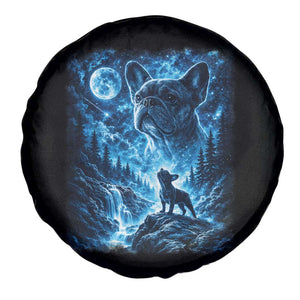 French Bulldog Howling To The Moon Spare Tire Cover Vintage Graphic Dog Lovers Silly Frenchy Bulldog Mom TS10 Print Your Wear