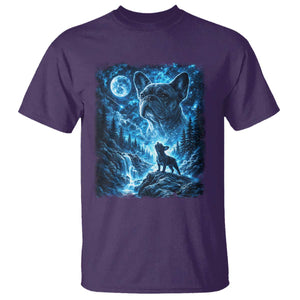 French Bulldog Howling To The Moon T Shirt Vintage Graphic Dog Lovers Silly Frenchy Bulldog Mom TS10 Purple Print Your Wear
