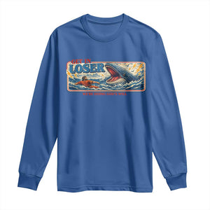Funny Jonah And The Whale Long Sleeve Shirt Christian Bible Get in Loser Were Doing Gods Will TS10 Royal Blue Print Your Wear