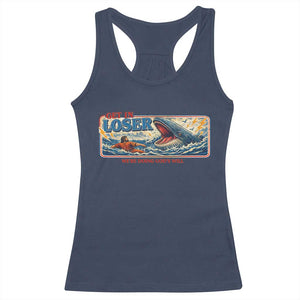 Funny Jonah And The Whale Racerback Tank Top Christian Bible Get in Loser Were Doing Gods Will TS10 Navy Print Your Wear