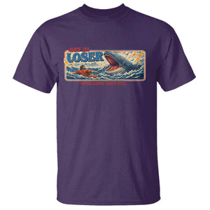 Funny Jonah And The Whale T Shirt Christian Bible Get in Loser Were Doing Gods Will TS10 Purple Print Your Wear