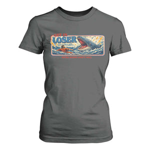 Funny Jonah And The Whale T Shirt For Women Christian Bible Get in Loser Were Doing Gods Will TS10 Dark Heather Print Your Wear