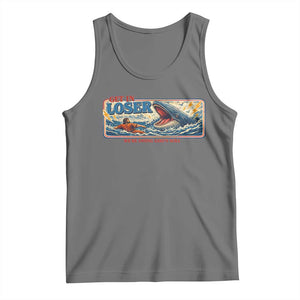 Funny Jonah And The Whale Tank Top Christian Bible Get in Loser Were Doing Gods Will TS10 Black Heather Print Your Wear