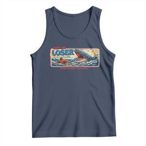Funny Jonah And The Whale Tank Top Christian Bible Get in Loser Were Doing Gods Will TS10 Navy Print Your Wear