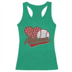 Alabama Fan Racerback Tank Top AL Baseball Heart Graphic Sports Style 80s 90s TS10 Irish Green Print Your Wear