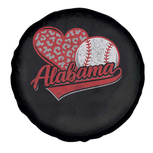 Alabama Fan Spare Tire Cover AL Baseball Heart Graphic Sports Style 80s 90s TS10 Print Your Wear