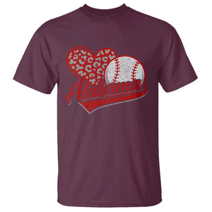 Alabama Fan T Shirt AL Baseball Heart Graphic Sports Style 80s 90s TS10 Maroon Print Your Wear