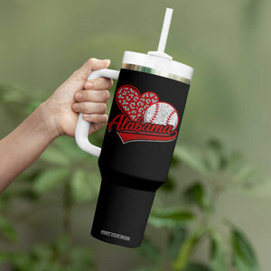 Alabama Fan Tumbler With Handle AL Baseball Heart Graphic Sports Style 80s 90s TS10 Print Your Wear