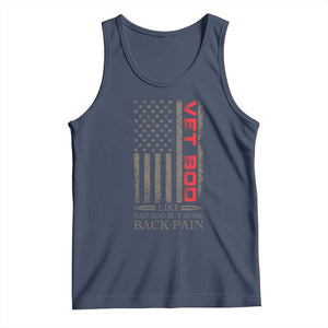 Vet Bod Tank Top Funny Veteran Like Dad Bod But More Back Pain US Flag TS10 Navy Print Your Wear