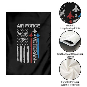 Air Force Veteran Garden Flag Distressed American Flag Retired Dad Grandpa TS10 Print Your Wear