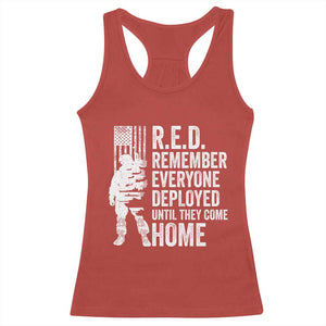 R.E.D Friday Racerback Tank Top Remember Everyone Deployed American Flag Military Supportive TS10 Red Print Your Wear