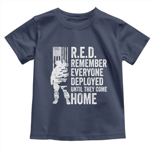 R.E.D Friday Toddler T Shirt Remember Everyone Deployed American Flag Military Supportive TS10 Navy Print Your Wear