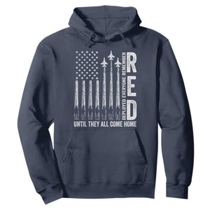 RED Friday Remember Everyone Deployed Hoodie Military American Flag TS10 Navy Print Your Wear