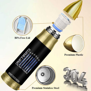 Retired US Air Force Bullet Tumbler Vintage USAF Veteran USA Flag TS10 Print Your Wear