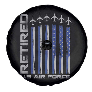 Retired US Air Force Spare Tire Cover Vintage USAF Veteran USA Flag TS10 Print Your Wear