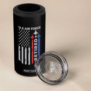 Veteran US Air Force 4 in 1 Can Cooler Tumbler Vintage USA Flag Veterans TS10 Print Your Wear