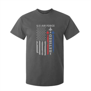 Veteran US Air Force T Shirt For Kid Vintage USA Flag Veterans TS10 Dark Heather Print Your Wear