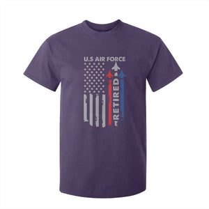 Veteran US Air Force T Shirt For Kid Vintage USA Flag Veterans TS10 Purple Print Your Wear